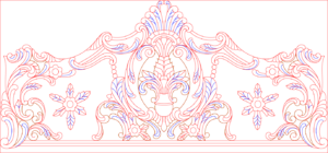 🛏️ 2D Bed 1 – CNC DXF Headboard Design