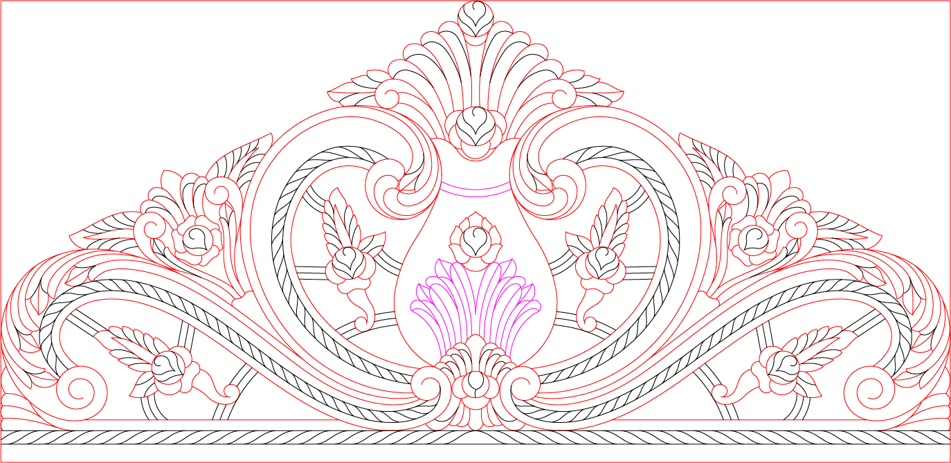 🛏️ Free 2D Bed -14 CNC DXF Design – Instant Download