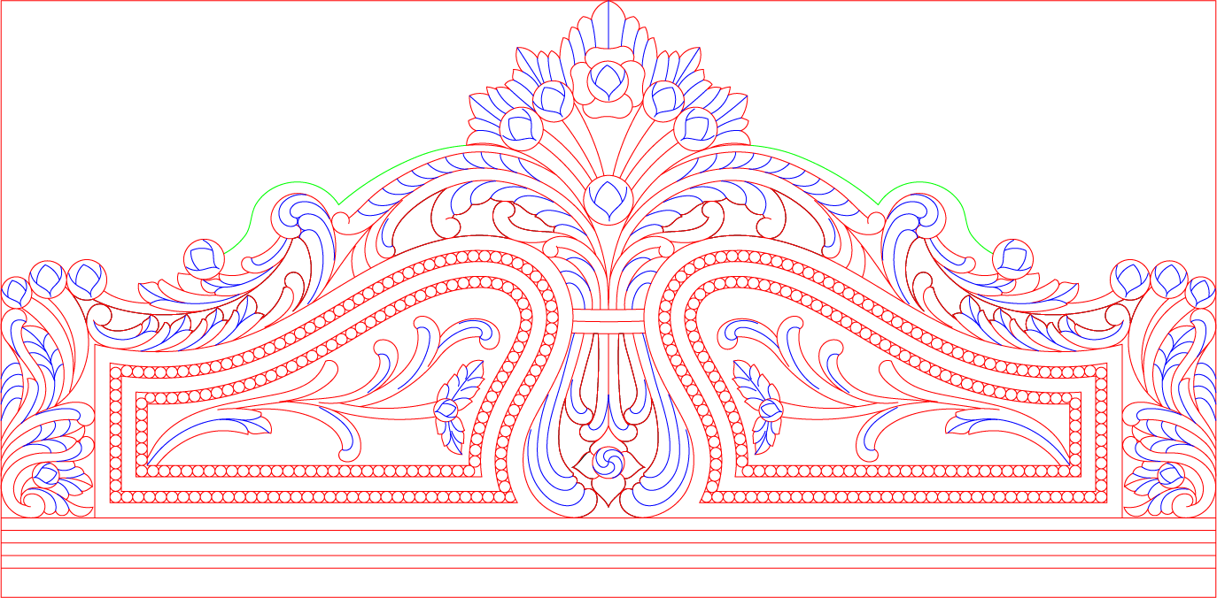 🛏️ Free 2D Bed -7 CNC DXF Design – Instant Download