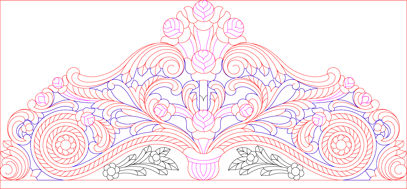 🛏️ Free 2D Bed -9 CNC DXF Design – Instant Download